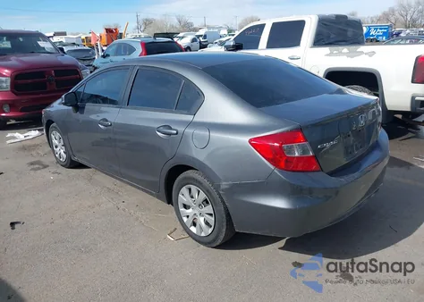 2012 Honda Civic Lx из США, поврежденный, VIN 2HGFB2F55CH600467